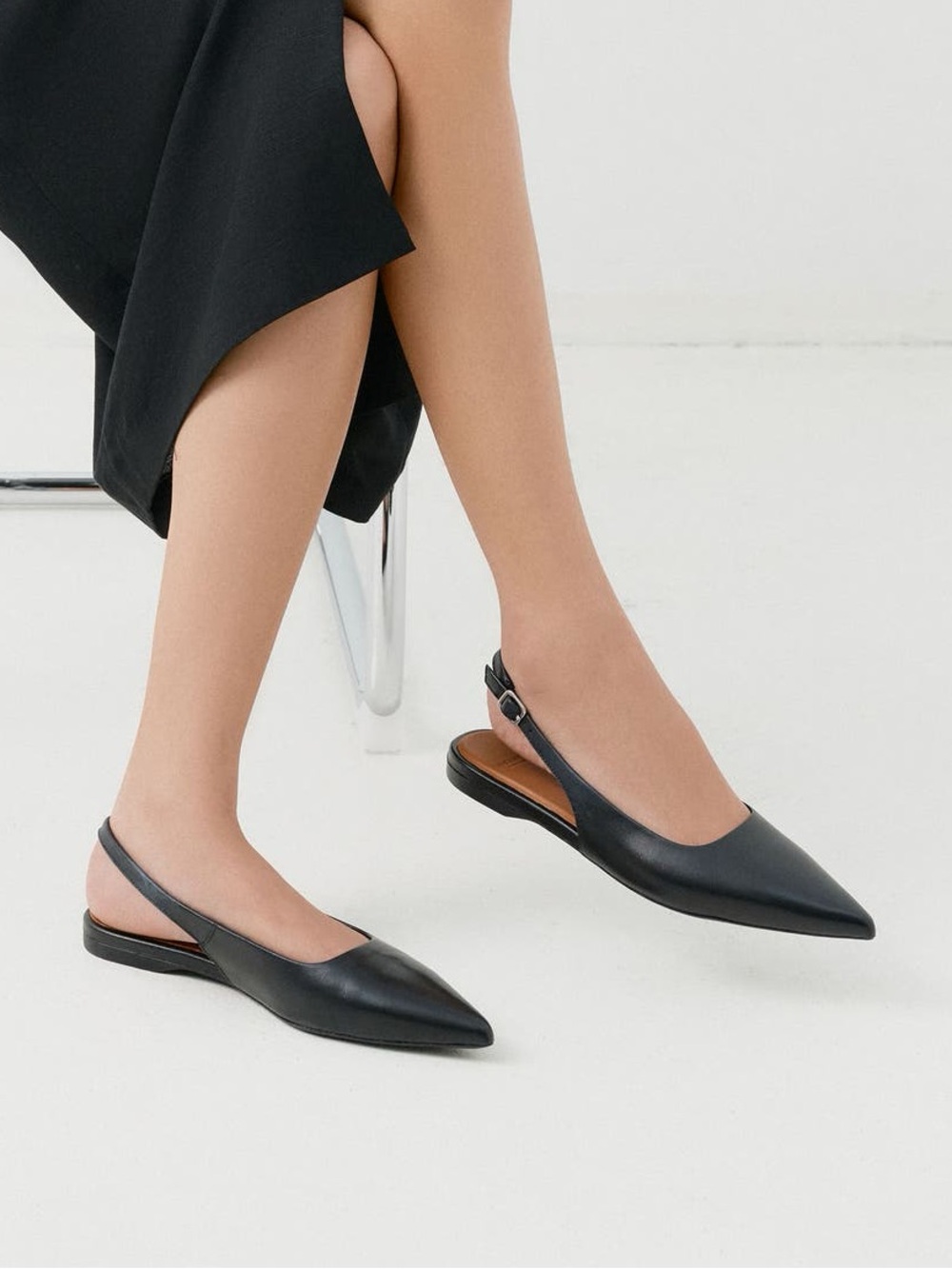Vagabond Hermine Pointed Toe Slingback Flat